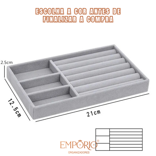 Organizador de Joias 4 em 1 - Kit com 4 Peças