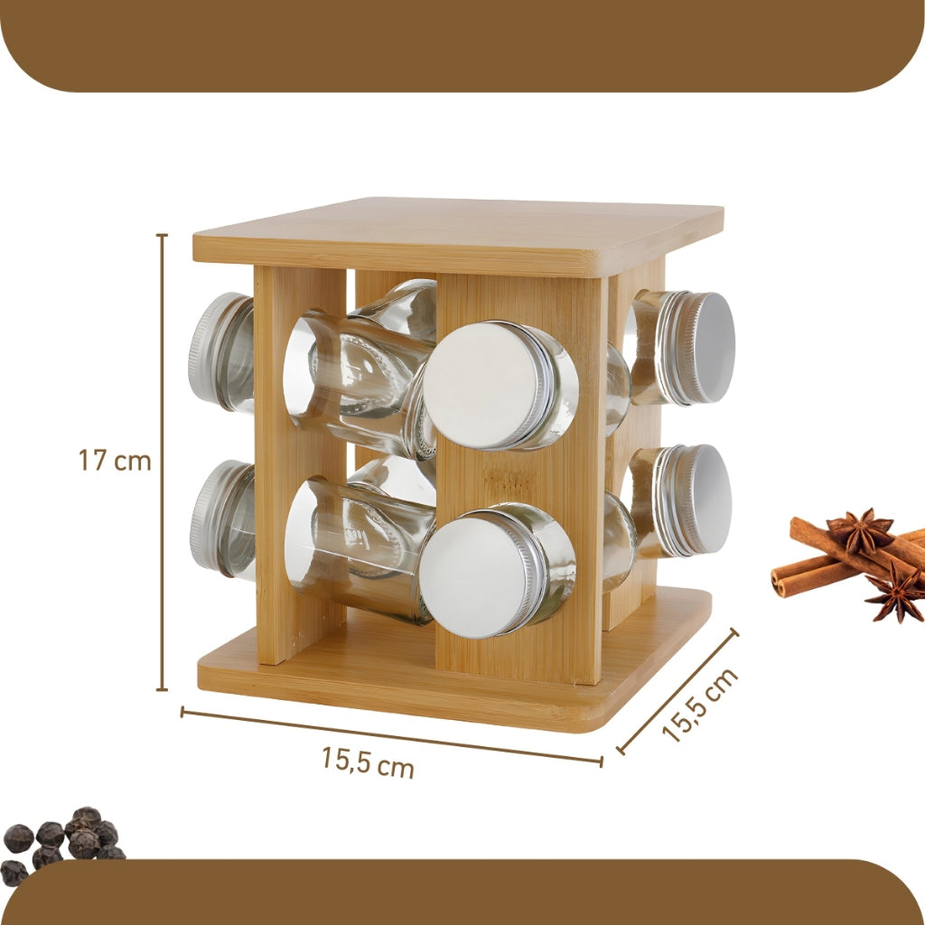 Bamboo Spice + 8 free glass jars