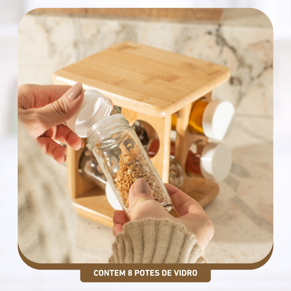 Bamboo Spice + 8 free glass jars