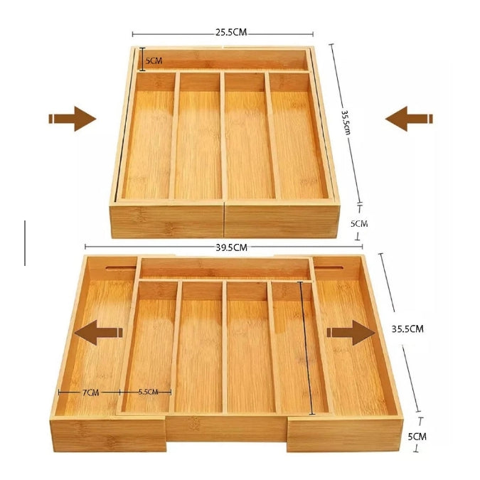 OrganizaFlex Bamboo - 7 Dividers