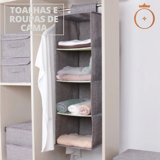 Hanging wardrobe organizer