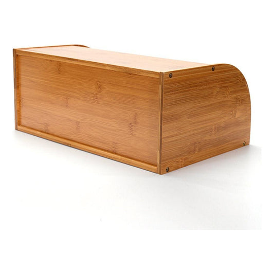 Bamboo BreadBox - With Retractable Lid
