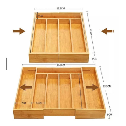OrganizaFlex Bambu - 7 Divisórias