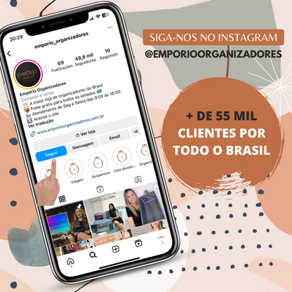 Organizador Mala suspensa  - 37% OFF + Frete grátis.