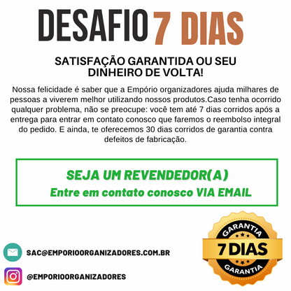 Organizador Mala suspensa  - 37% OFF + Frete grátis.