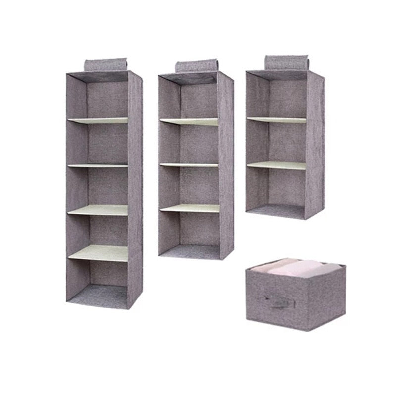 Hanging wardrobe organizer