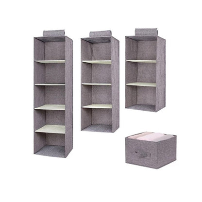 Organizador de guarda-roupa suspenso