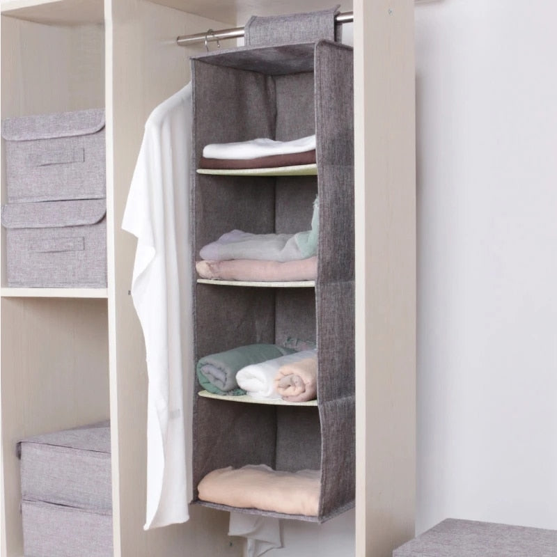 Hanging wardrobe organizer