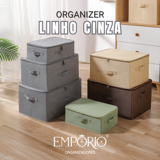 Gray Linen Organizer - New Release