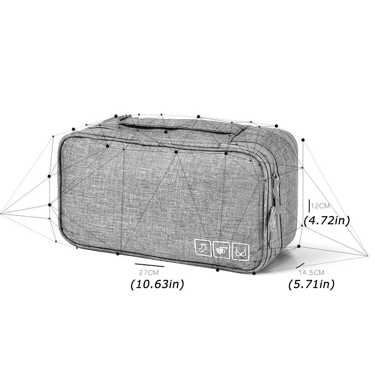 Travel organizer for underwear