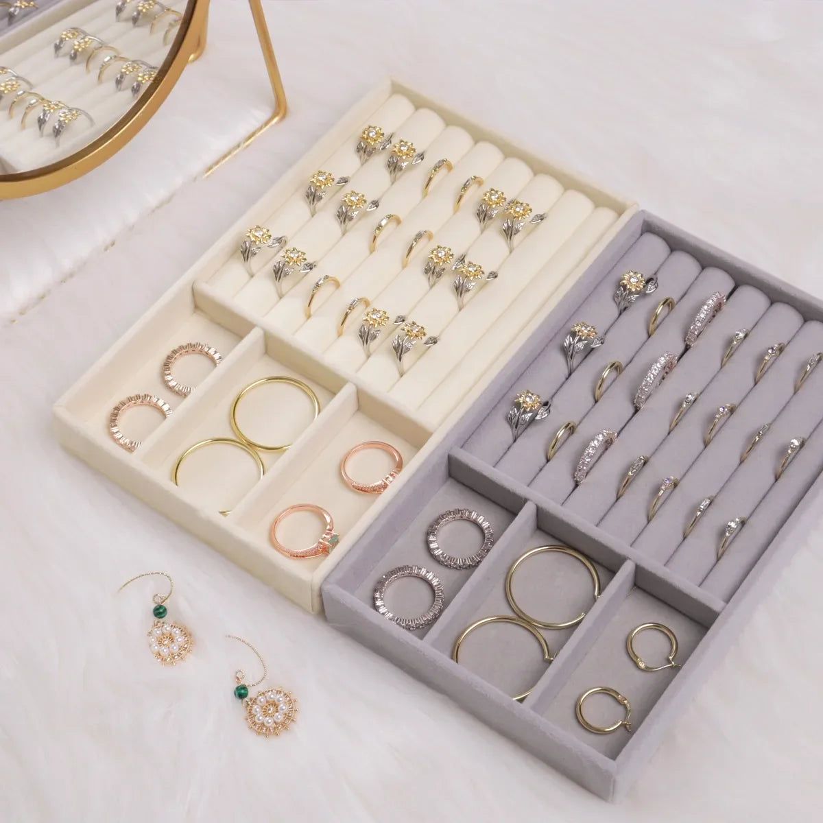 4-in-1 Jewelry Organizer - 4-Piece Kit