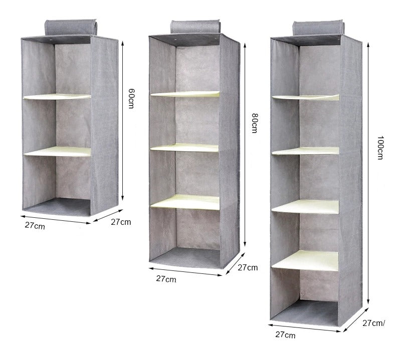 Hanging wardrobe organizer