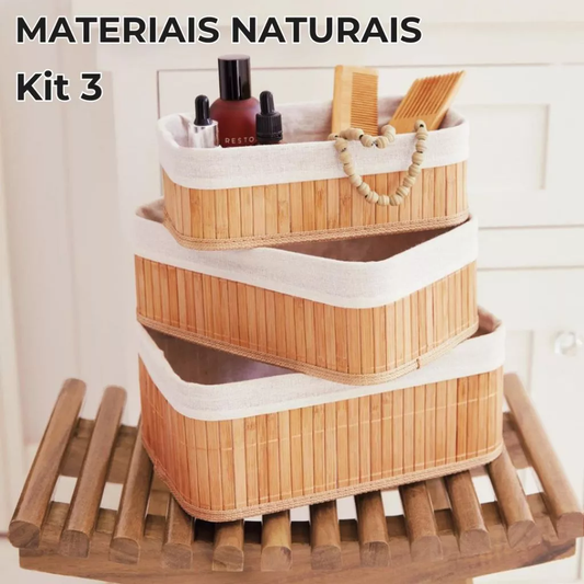 Bamboo Elegance Boxes – 3-Piece Kit
